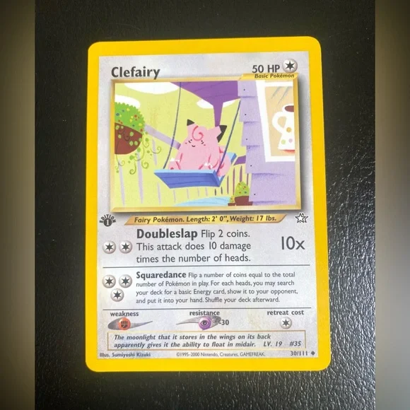 Pokemon 1st Edition Pokemon Card Clefairy 30/111 - Picture 2 of 8